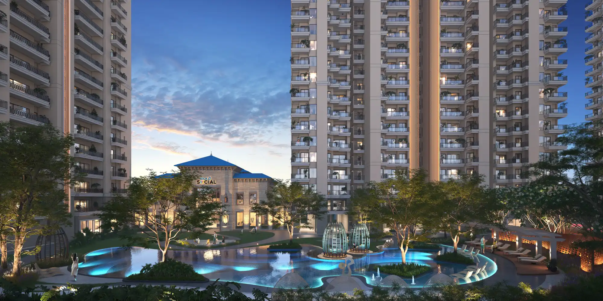 Swimming Pool & Cabanas